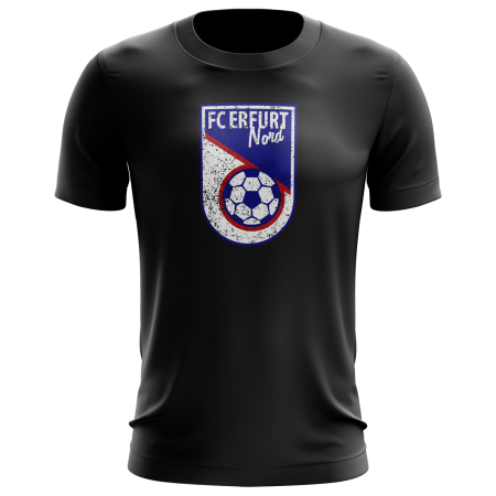 T-Shirt | Distressed Logo | schwarz - FC Erfurt Nord