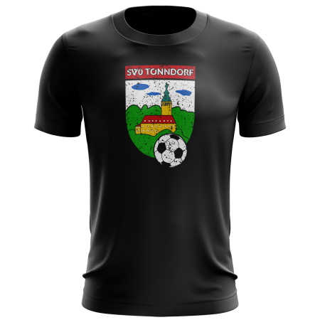 T-Shirt | Distressed Logo | schwarz - SV70 Tonndorf