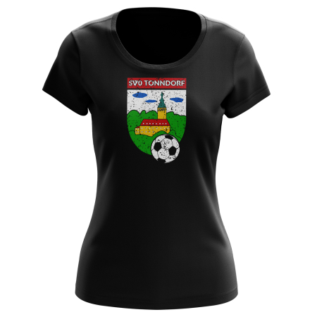 T-Shirt für Damen | Distressed Logo | schwarz - SV70...