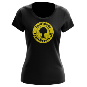 T-Shirt für Damen | Distressed Logo | schwarz - Sprötauer SV