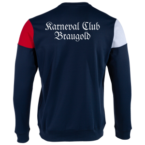 Sweatshirt | JOMA Crew V | navy rot weiß | Karneval Club Braugold