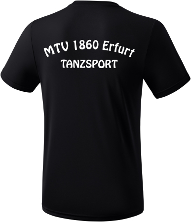 Funktions- T-Shirt | Herren | erima | schwarz - Tanzsport...