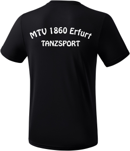 Funktions- T-Shirt | Herren | erima | schwarz - Tanzsport MTV 1860 Erfurt