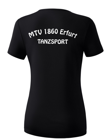 Funktions- T-Shirt | Damen | erima | schwarz - Tanzsport...