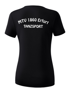 Funktions- T-Shirt | Damen | erima | schwarz - Tanzsport MTV 1860 Erfurt