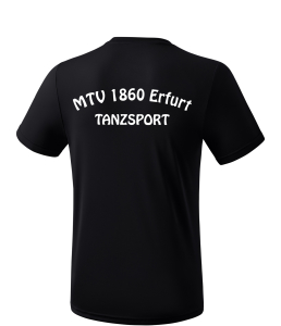 Funktions- T-Shirt | Kinder | erima | schwarz - Tanzsport MTV 1860 Erfurt