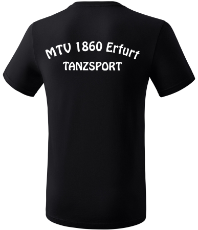 Baumwoll- T-Shirt | Herren | erima | schwarz - Tanzsport...