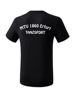 Baumwoll- T-Shirt | Kinder | erima | schwarz - Tanzsport MTV 1860 Erfurt