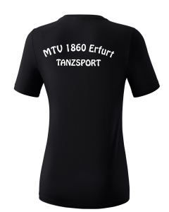 Baumwoll- T-Shirt | Damen | erima | schwarz - Tanzsport MTV 1860 Erfurt