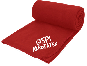 Aufwärmdecke Fleece | rot | Gispi Akrobaten