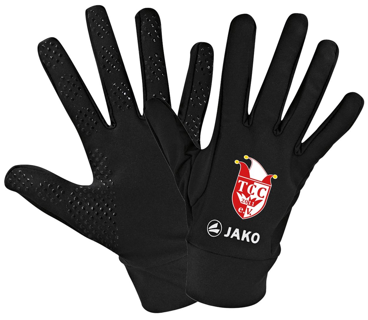 Guanti Funzionali JAKO Profi (Nero/Grigio) - Taglia 7 | Caldi E Tecnici Per Sport