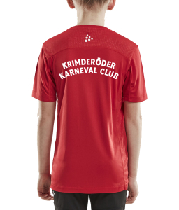 T-Shirt Craft | Rush SS Kinder | red | Krimderöder Karneval Club