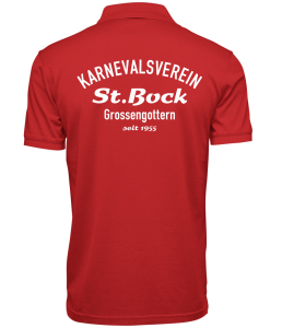 Polo Shirt | Herren | rot | St. Bock Grossengottern e.V.