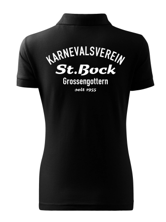 Polo Shirt Jersey | Damen | schwarz | St. Bock...