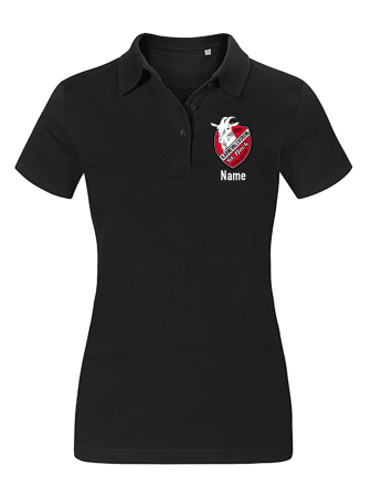 Polo Shirt Jersey | Damen | schwarz | St. Bock Grossengottern e.V.