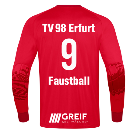 Trikot langarm | JAKO Tropicana | rot - TV 98 Erfurt Faustball