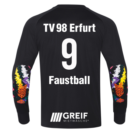 Trikot langarm | JAKO Tropicana | schwarz/bunt- TV 98 Erfurt Faustball