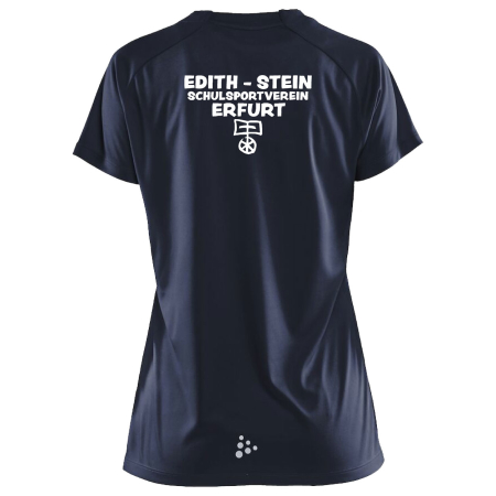 Trainingsshirt | Damen |  navyblau / weißes Logo -...