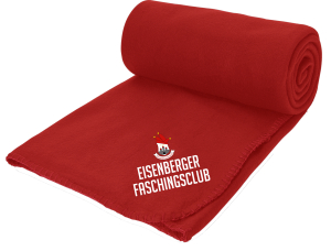 Aufwärmdecke Fleece | rot | Eisenberger Faschingsclub e.V.