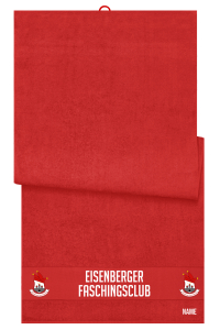 Badetuch | rot | Strandtuch | Eisenberger Faschingsclub e.V.
