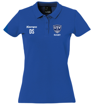 Poloshirt Damen | Kempa | royal | USV Jena Rugby