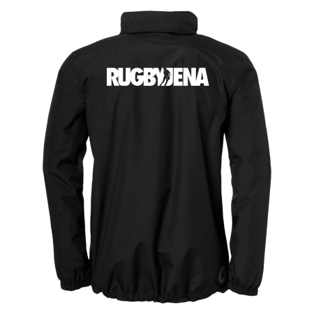 Regenjacke Unisex/Kinder | Kempa | schwarz | USV Jena Rugby