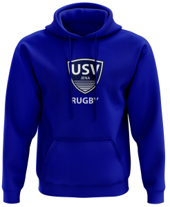 Hoodie Unisex/Kinder | Built your Brand | Logo blau | USV Jena Rugby