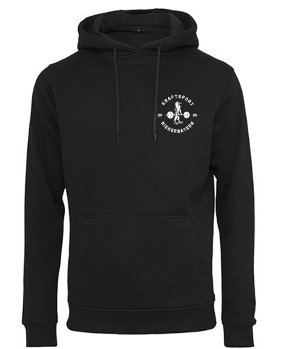 Hoodie Herren | Built your Brand | schwarz | Kraftsport Niederbayern e.V.