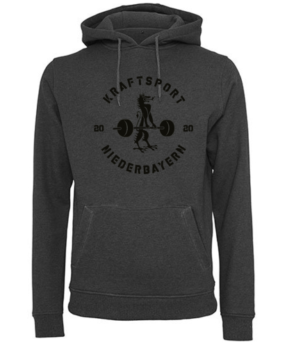 Hoodie Herren | Built your Brand | charcoal | Kraftsport Niederbayern e.V.