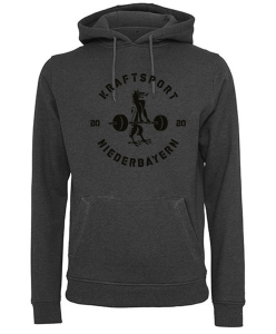 Hoodie Herren | Built your Brand | charcoal | Kraftsport Niederbayern e.V.