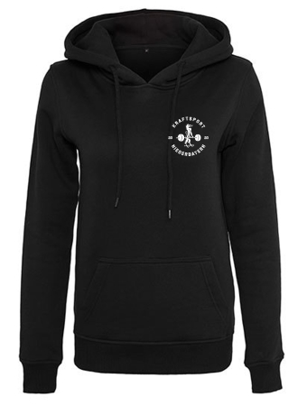 Hoodie Damen | Built your Brand | schwarz | Kraftsport Niederbayern e.V.