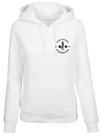 Hoodie Damen | Built your Brand | weiß | Kraftsport...