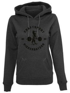 Hoodie Damen | Built your Brand | charcoal grey | Kraftsport Niederbayern e.V.