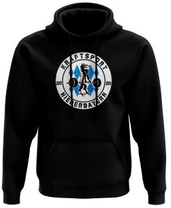 Hoodie Herren Logo | Built your Brand | schwarz | Kraftsport Niederbayern e.V.