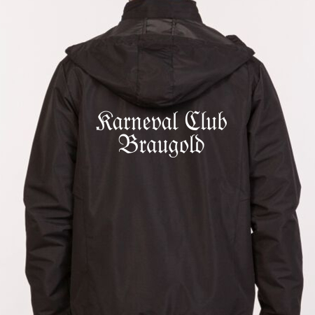 Regenjacke | Kinder/Herren | schwarz - Karneval Club...