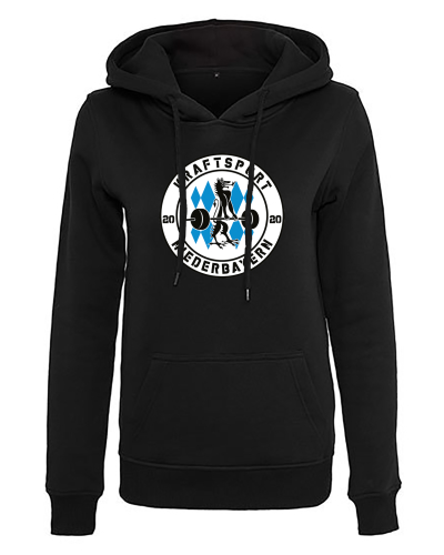 Hoodie Damen | Built your Brand | schwarz | Kraftsport Niederbayern