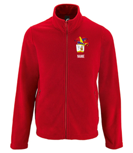 Fleecejacke für Herren | rot | Gleichamberger Karnevalsverein e.V.