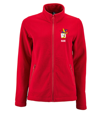 Fleecejacke für Damen | rot | Gleichamberger Karnevalsverein e.V.