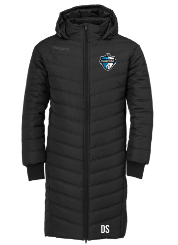 Benchjacke mit Kapuze für Herren ESSENTIAL schwarz FC An Der Fahn - Main Image