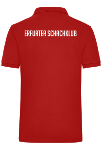 Poloshirt | Herren | rot - Erfurter Schachklub