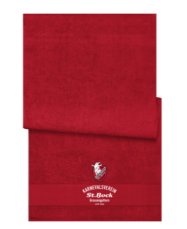 Badetuch | Strandtuch | rot - St. Bock Grossengottern e.V.