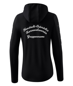 Hybridjacke für Damen | ERIMA, schwarz | Neustadt-Osteröder Karnevalsverein