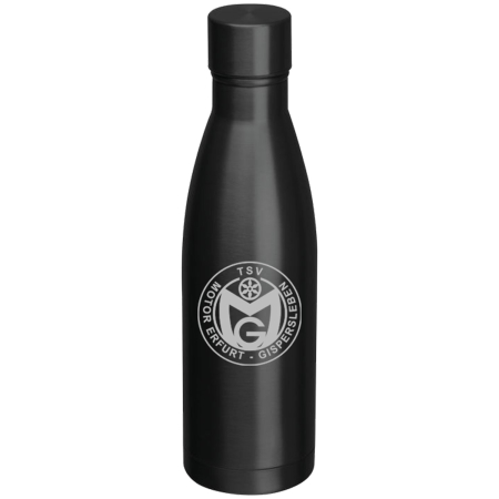 Edelstahlflasche | matt schwarz | 500ml | TSV Motor...