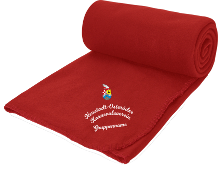 Aufwärmdecke Fleece | rot | Neustadt-Osteröder...
