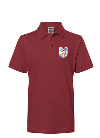 Poloshirt für Kinder | James&Nicholson | weinrot...