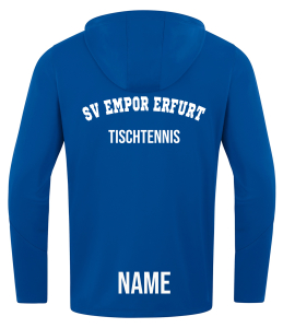 Kapuzenjacke für Kinder/Herren | JAKO Power | royal | Tischtennis | SV Empor Erfurt