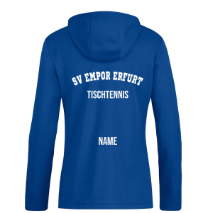 Kapuzenjacke für Damen | JAKO Power | royal | Tischtennis | SV Empor Erfurt