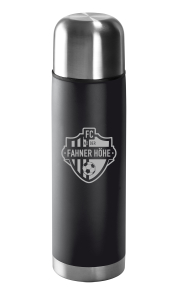 Isolierflasche | Edelstahl | matt | schwarz | 500ml | FC An Der Fahner Höhe