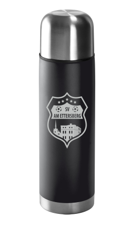 Isolierflasche | Edelstahl | matt | schwarz | 500ml | SV...