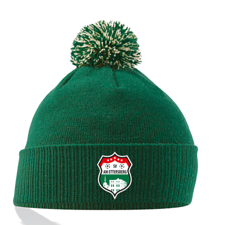 Bommelmütze Unisex | Logo | grün | SV am...